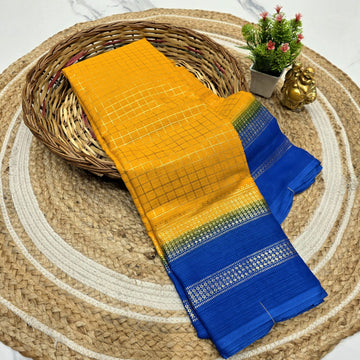 Gold Bandhani Saree