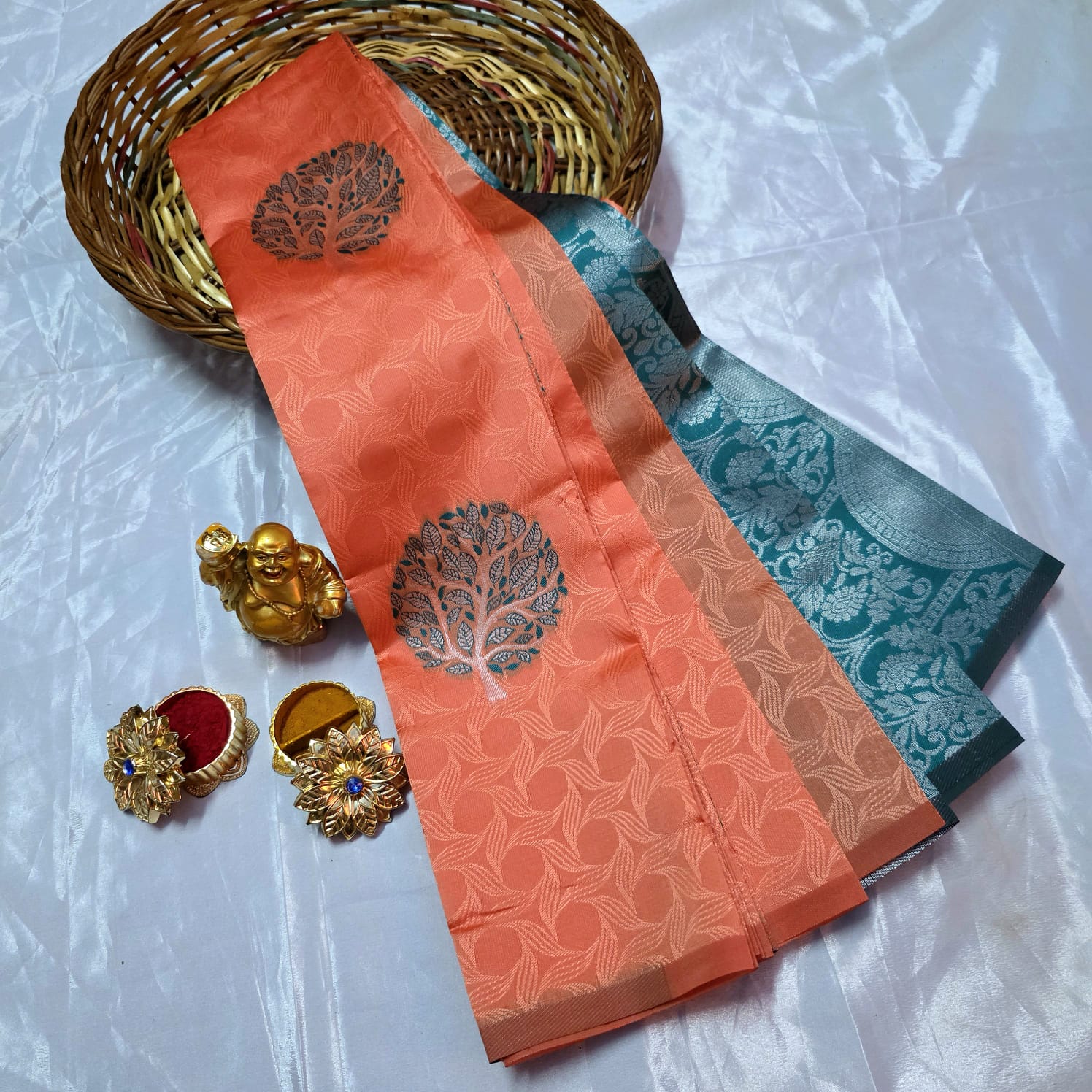 Borderless Kubera Silk saree
