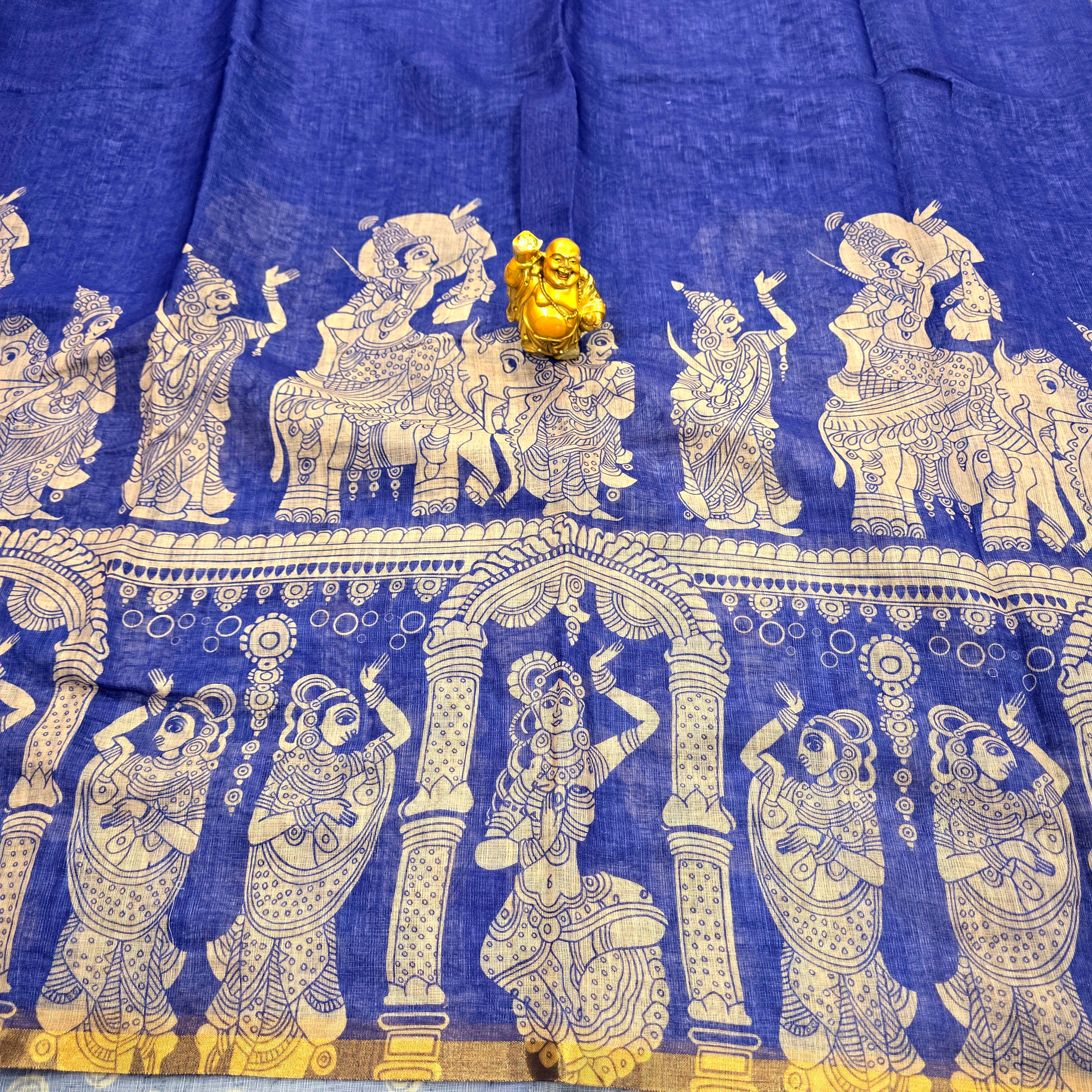 Kalamkari Cotton Silk saree