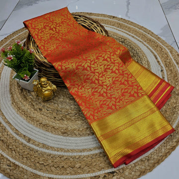 Premium Floral Bridal Silk Saree