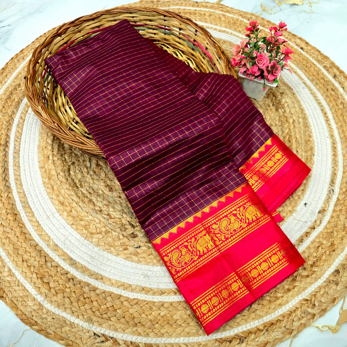 Diwali Special Chettinad Cotton Saree