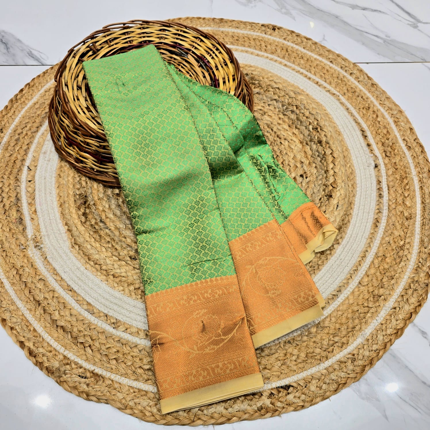 Offer Jacquard Silk Saree ( Same colour only dispatch )