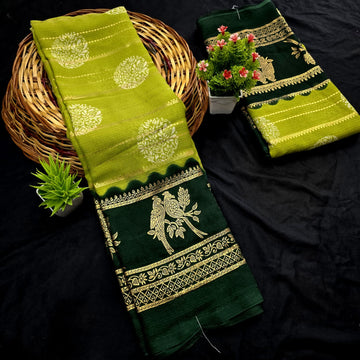 Fancy Chiffon Saree with Foil Work Saree