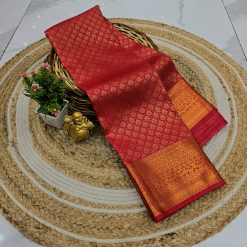 Premium Floral Bridal Silk Saree