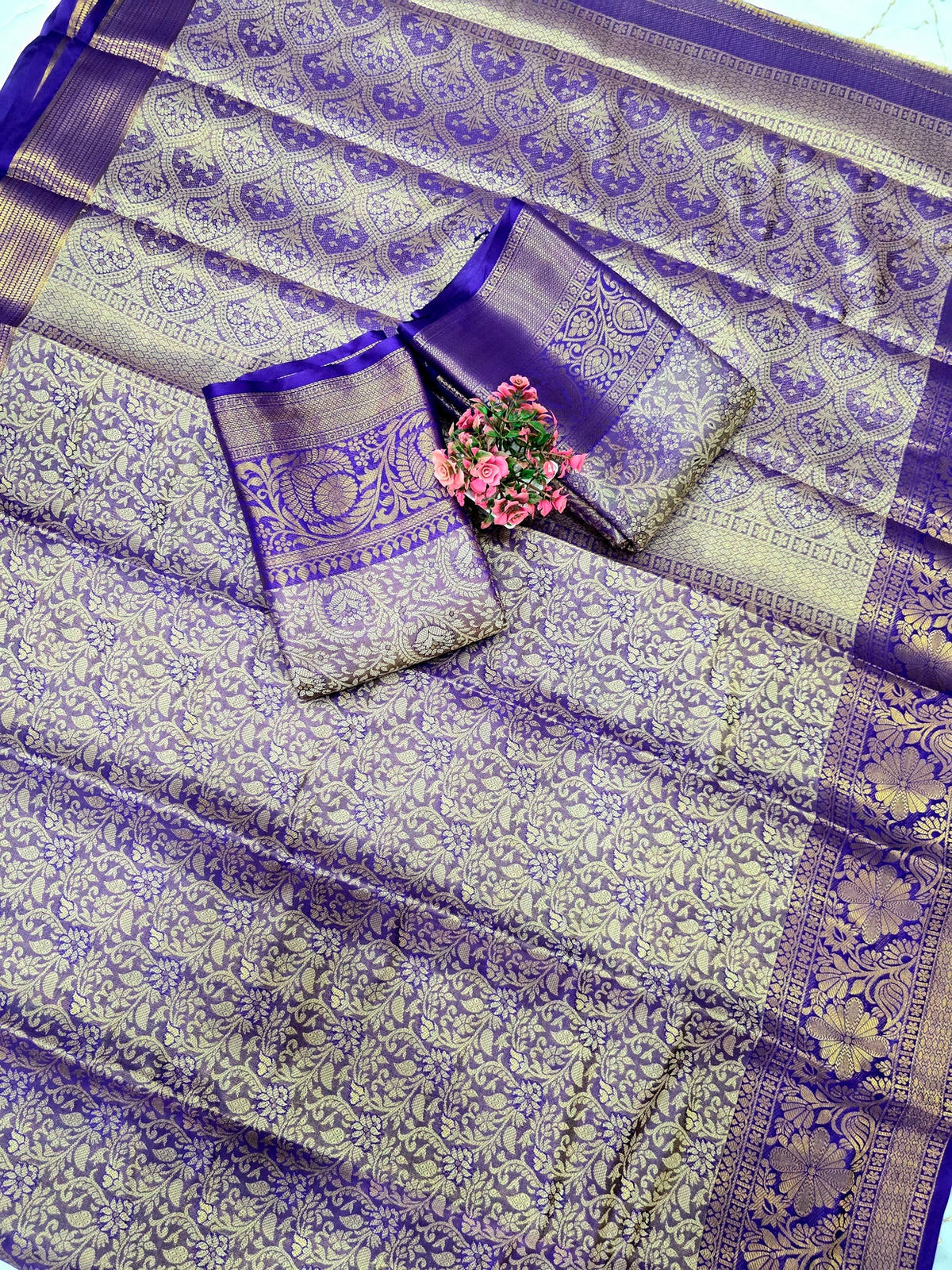 One Gram Gold Saree ( same colour only dispatch )