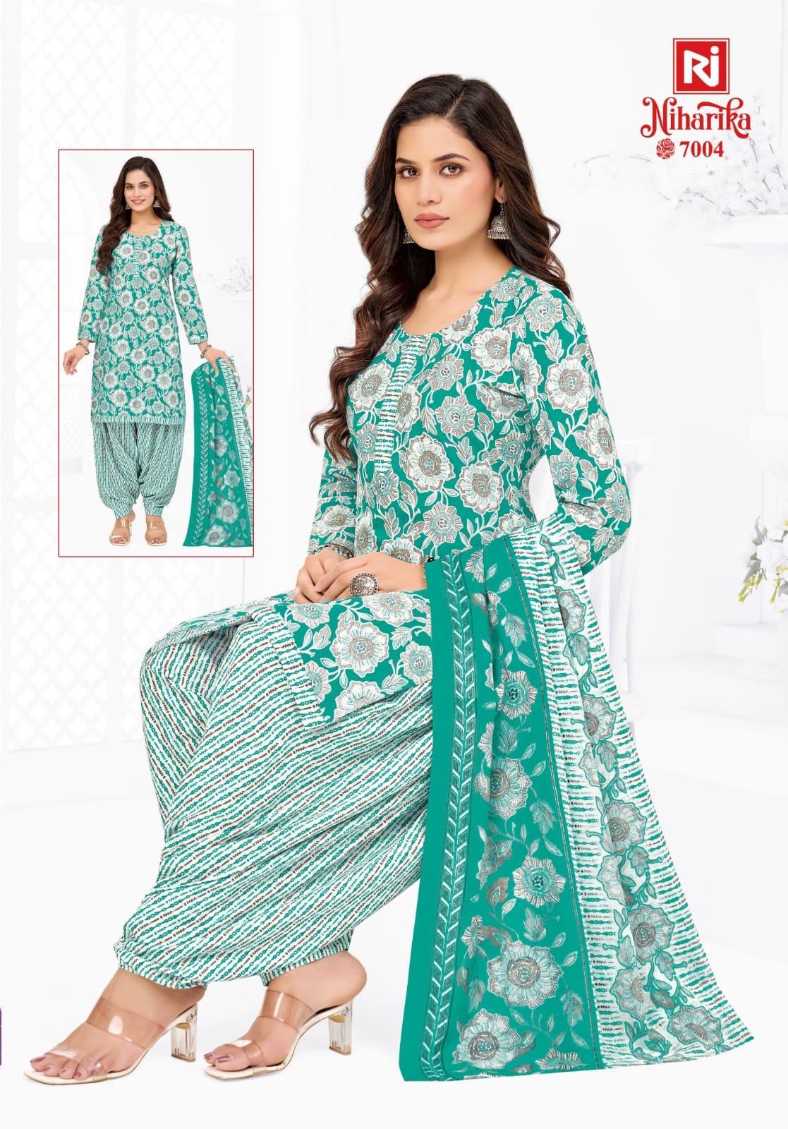 Printed Patiyala Kurti Set