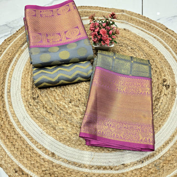 Tissue Bridal Saree ( Same colour only dispatch )