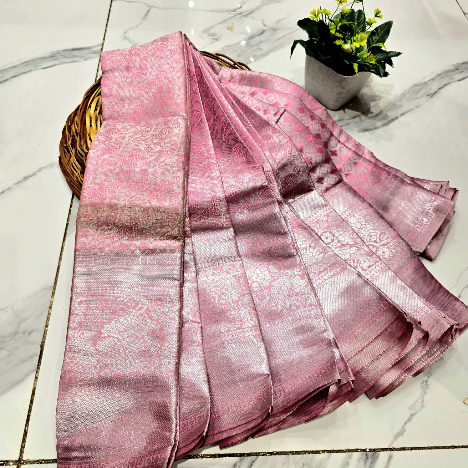 50% Offer Tissue Silk Saree ( Same colour only dispatch )