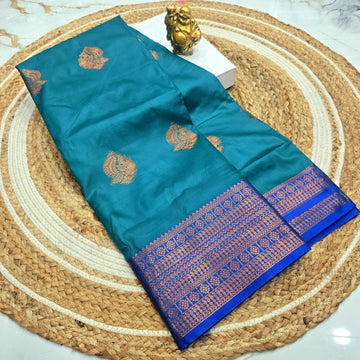 Traditional Soft Silk Zari Border Saree
