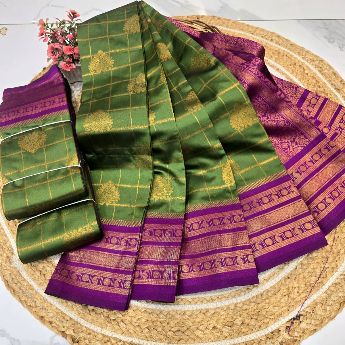 Royal Checks Silk Saree