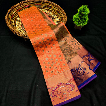 All Self Bridal Saree