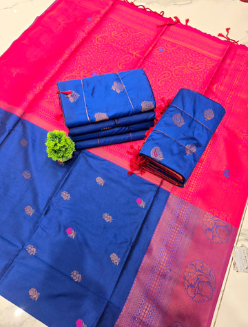 Elegant Soft Silk Saree ( Same Colour only dispatch )