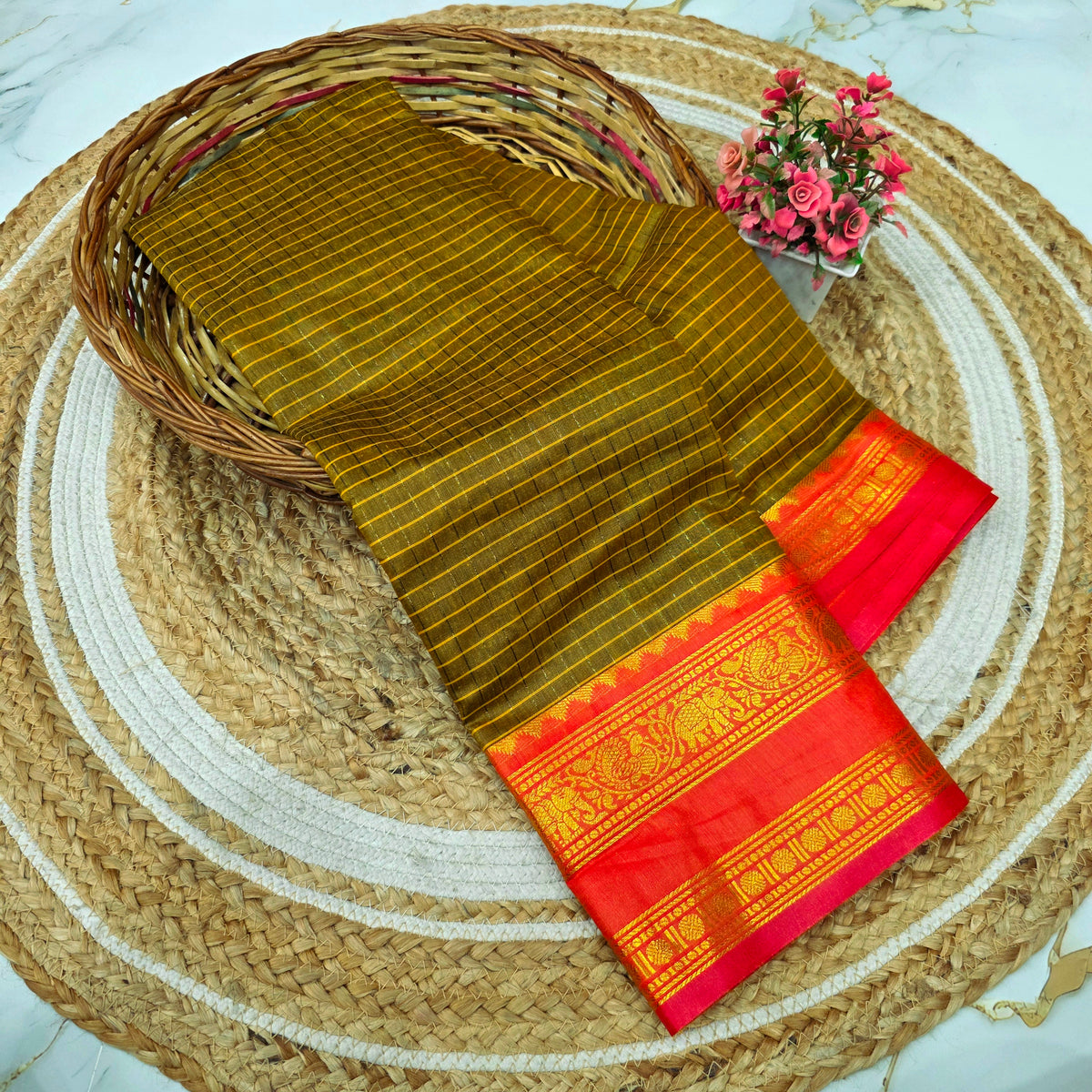 Diwali Special Chettinad Cotton Saree
