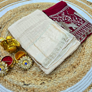 Georgette Blouse Work Saree