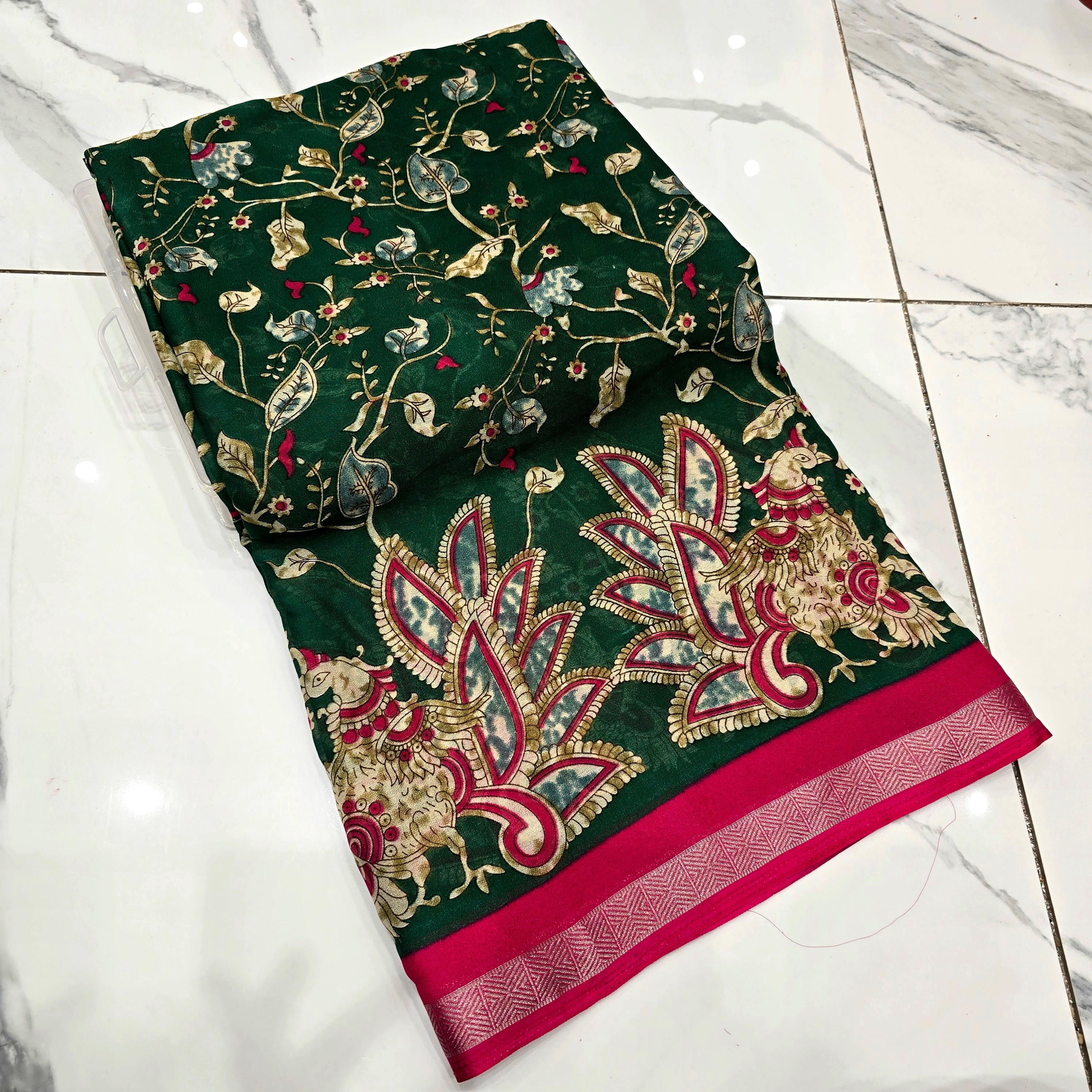 Premium Kalamkari Silk Saree