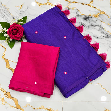 Trending Online Mirror Silk Saree