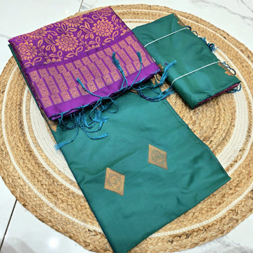 Luxury Soft Silk Saree ( Same Colour Only Dispatch )