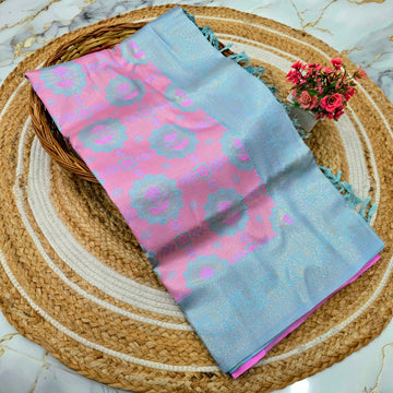 Blossom Weave Silk Saree ( Same Colour only dispatch )