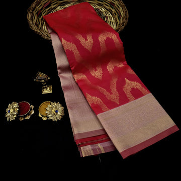 Barbie pink Soft Silk saree