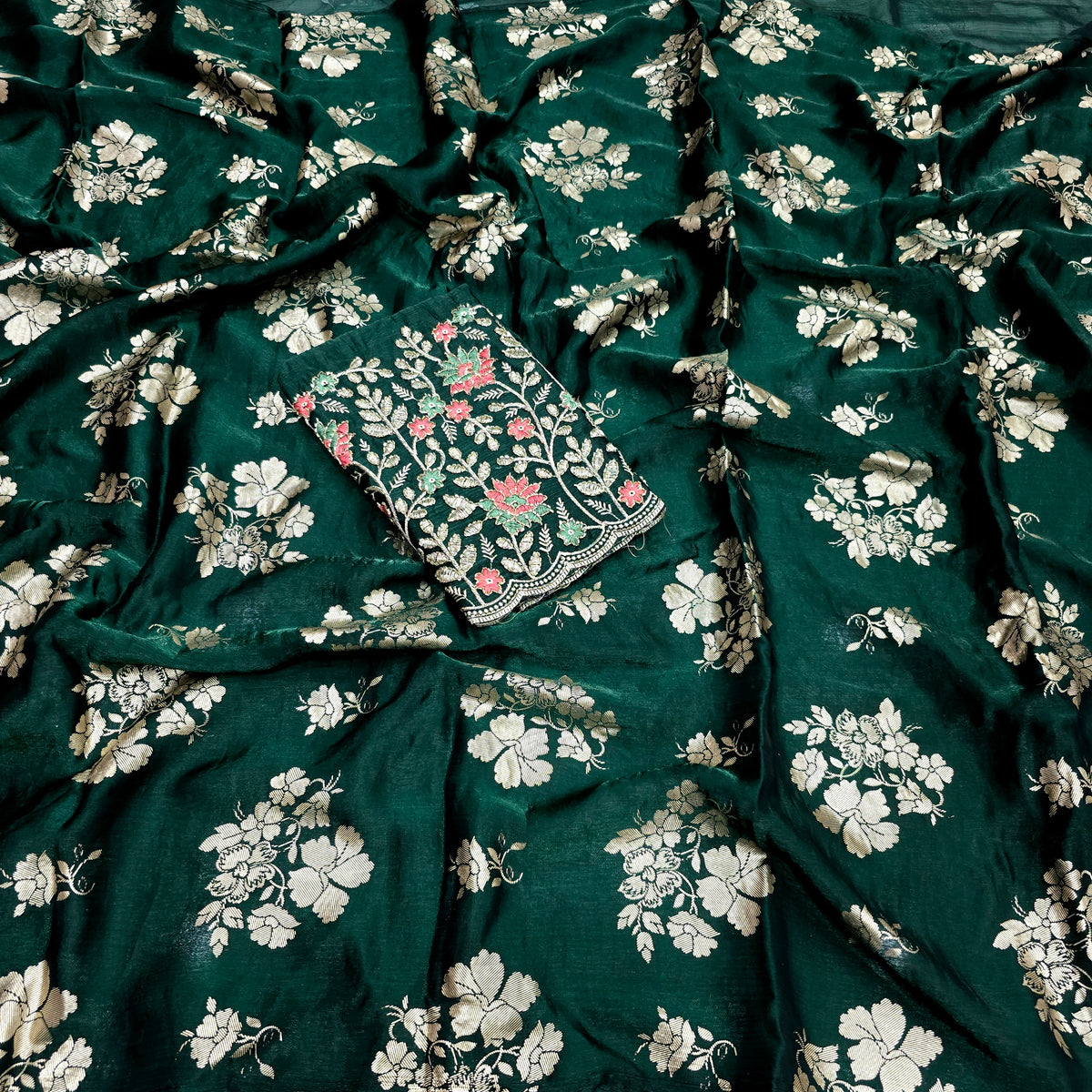 Majestic Fancy Zari Silk Saree ( Same Colour only dispatch )