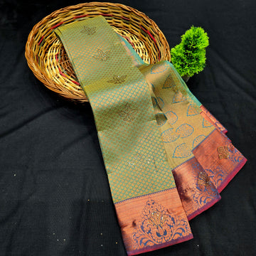 All Self Bridal Saree