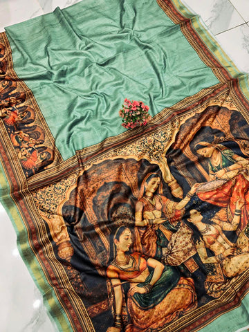 Kalamkari Design Silk Saree