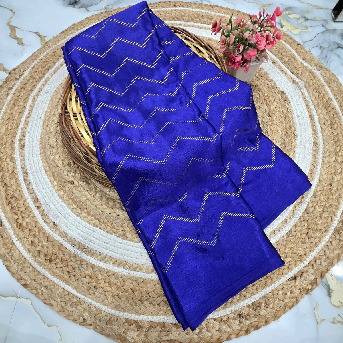Zigzag Silk Saree