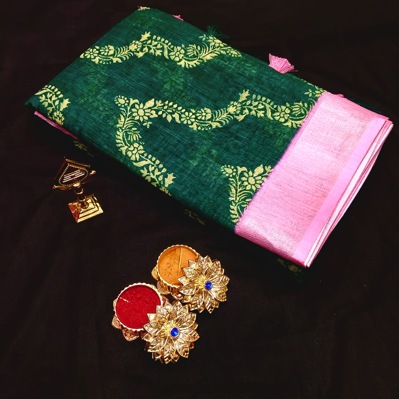 Neckless digital Print Saree