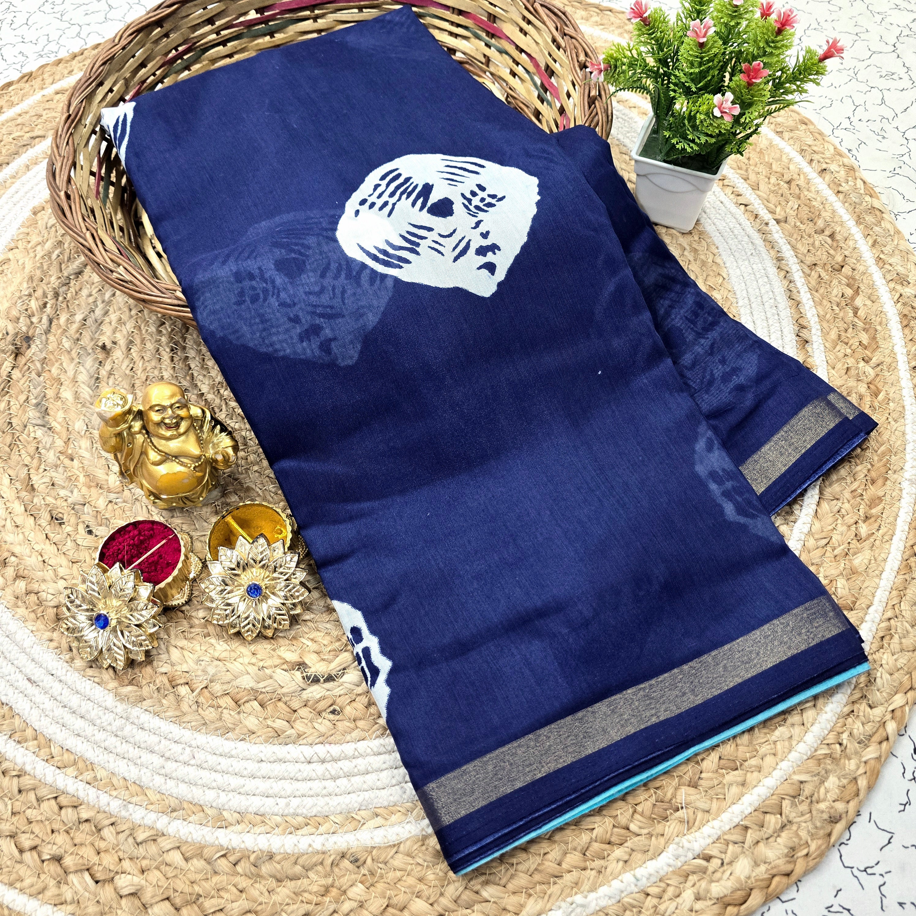Malmal Cotton Saree