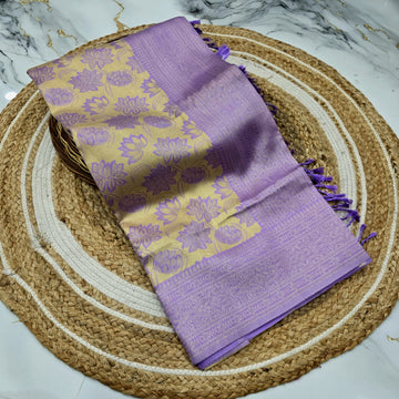 Blossom Weave Silk Saree ( Same Colour only dispatch )