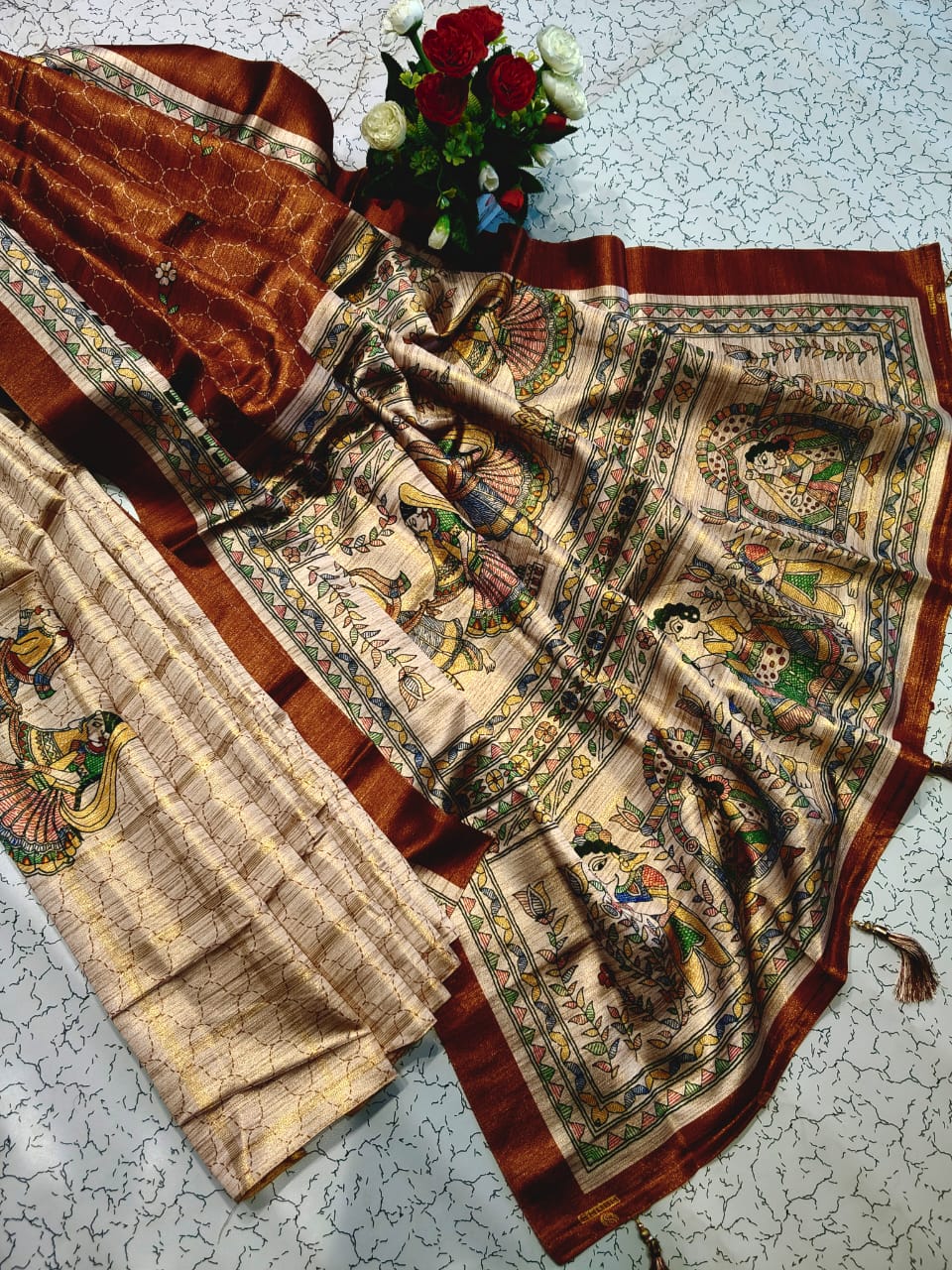 Bridal Fancy Soft Kalamkari Saree