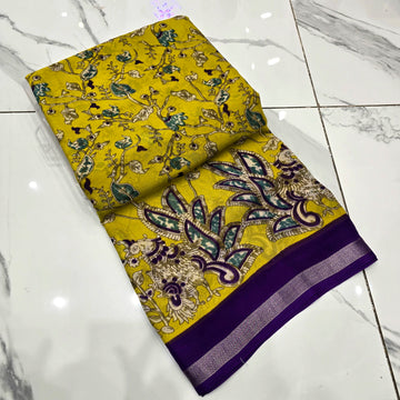 Premium Kalamkari Silk Saree