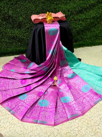 Laxmi Kubera Semi Silk Saree