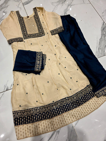 Elegant Anarkali Style Kurta Suit Set