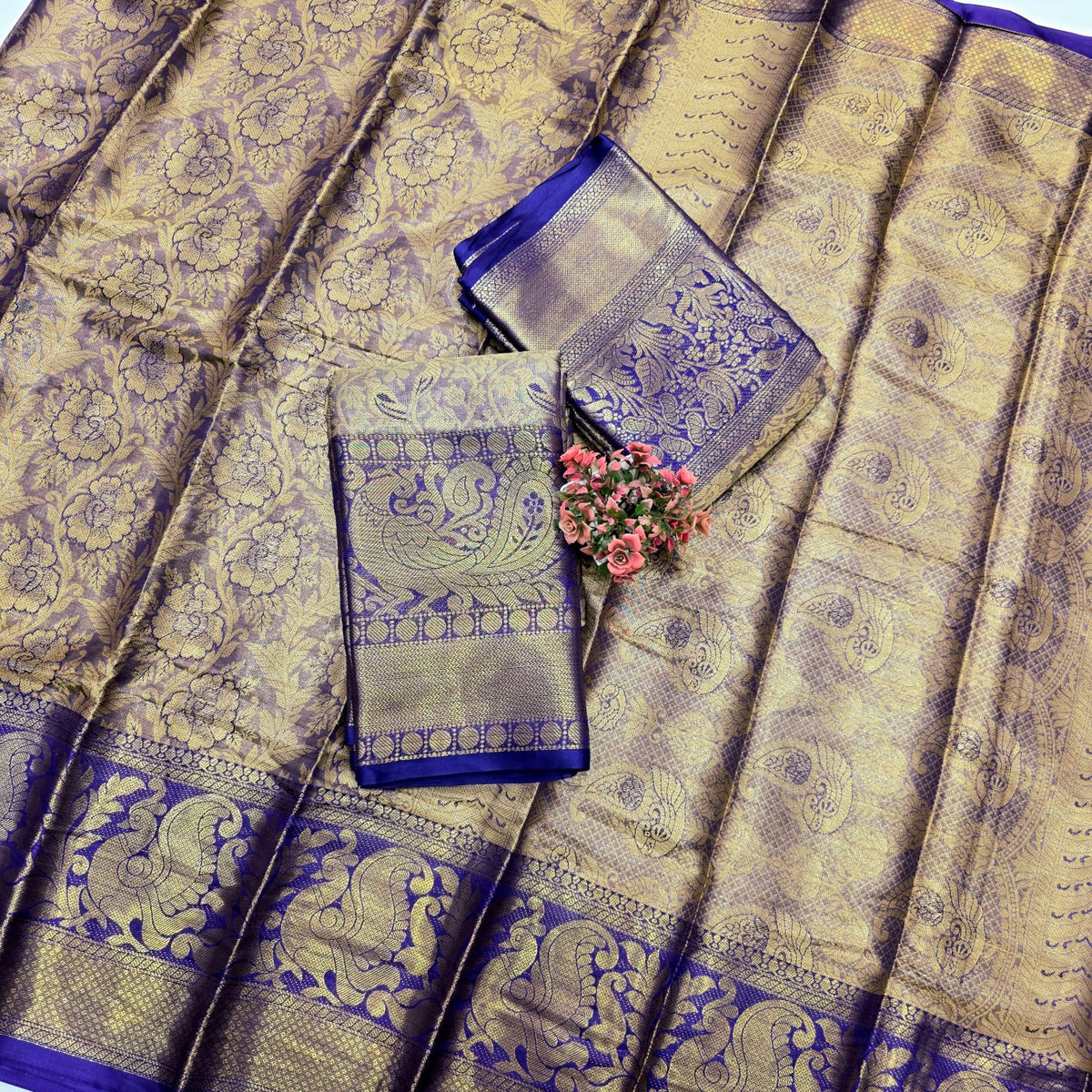 One Gram Gold Saree ( same colour only dispatch )