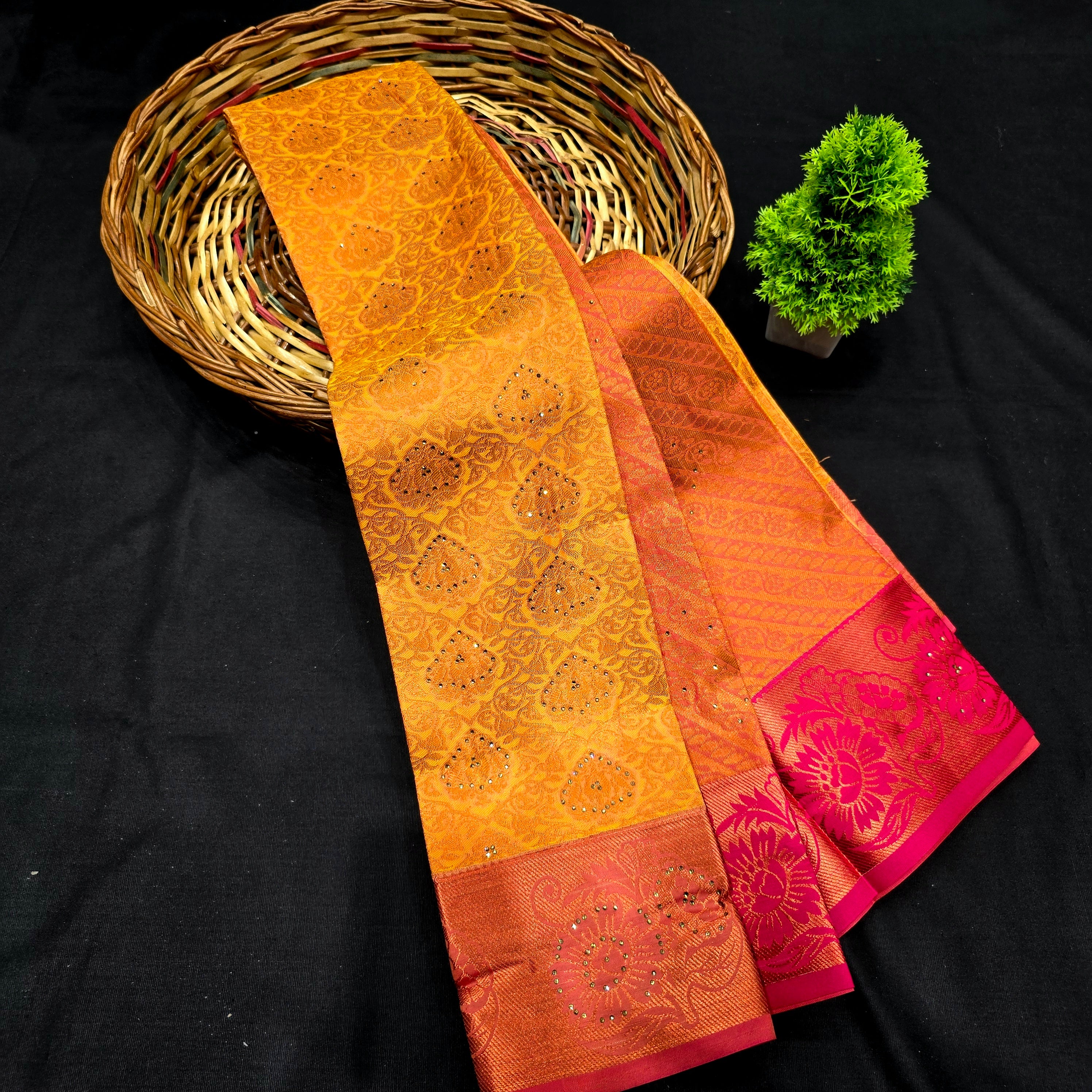 All Self Bridal Saree