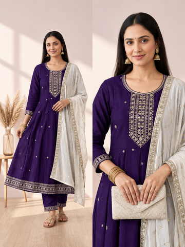 Jamdani 3-pcs Kurti Set