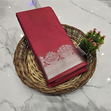 Silver Zari Aadi Offer Saree