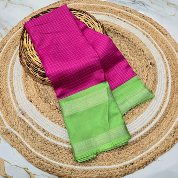 Pink Dola Silk Saree