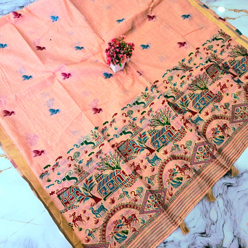 Fancy Kalamkari Silk Saree