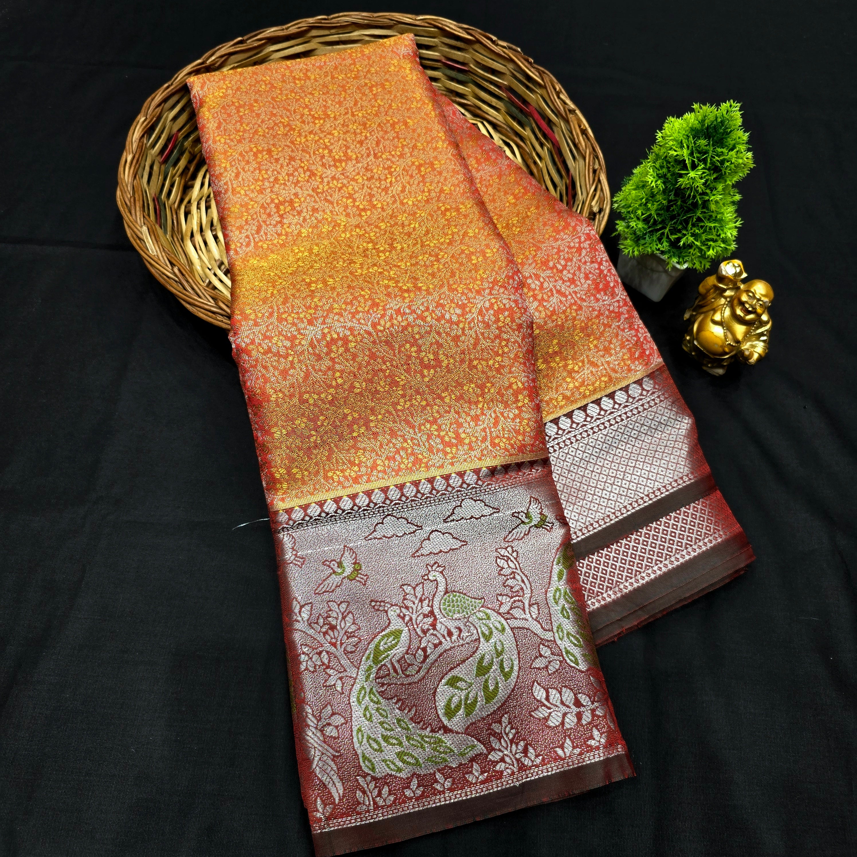 Tissue bridal Saree