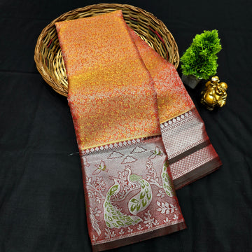 Tissue bridal Saree
