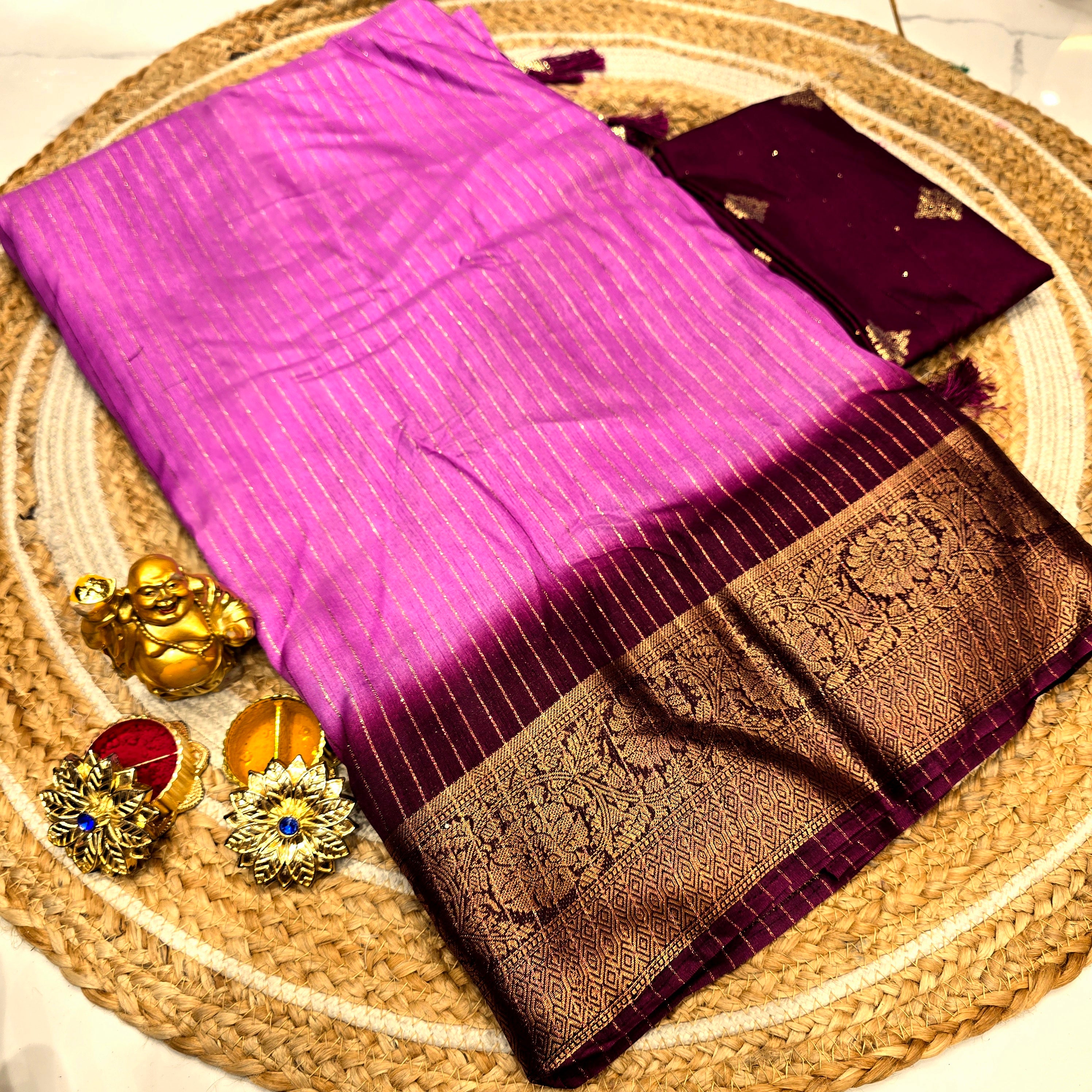 Fancy Blouse Work Saree