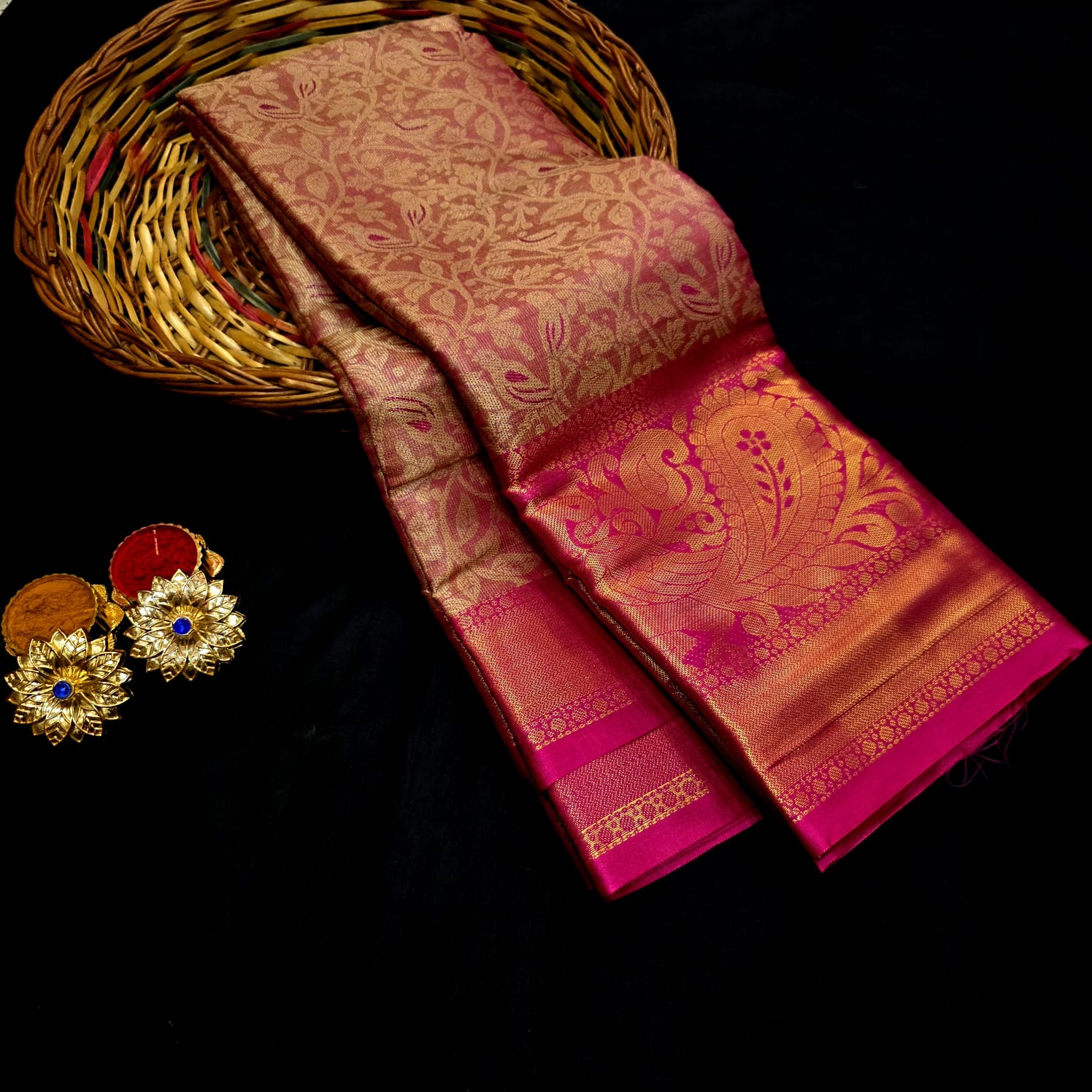 One gram gold Saree