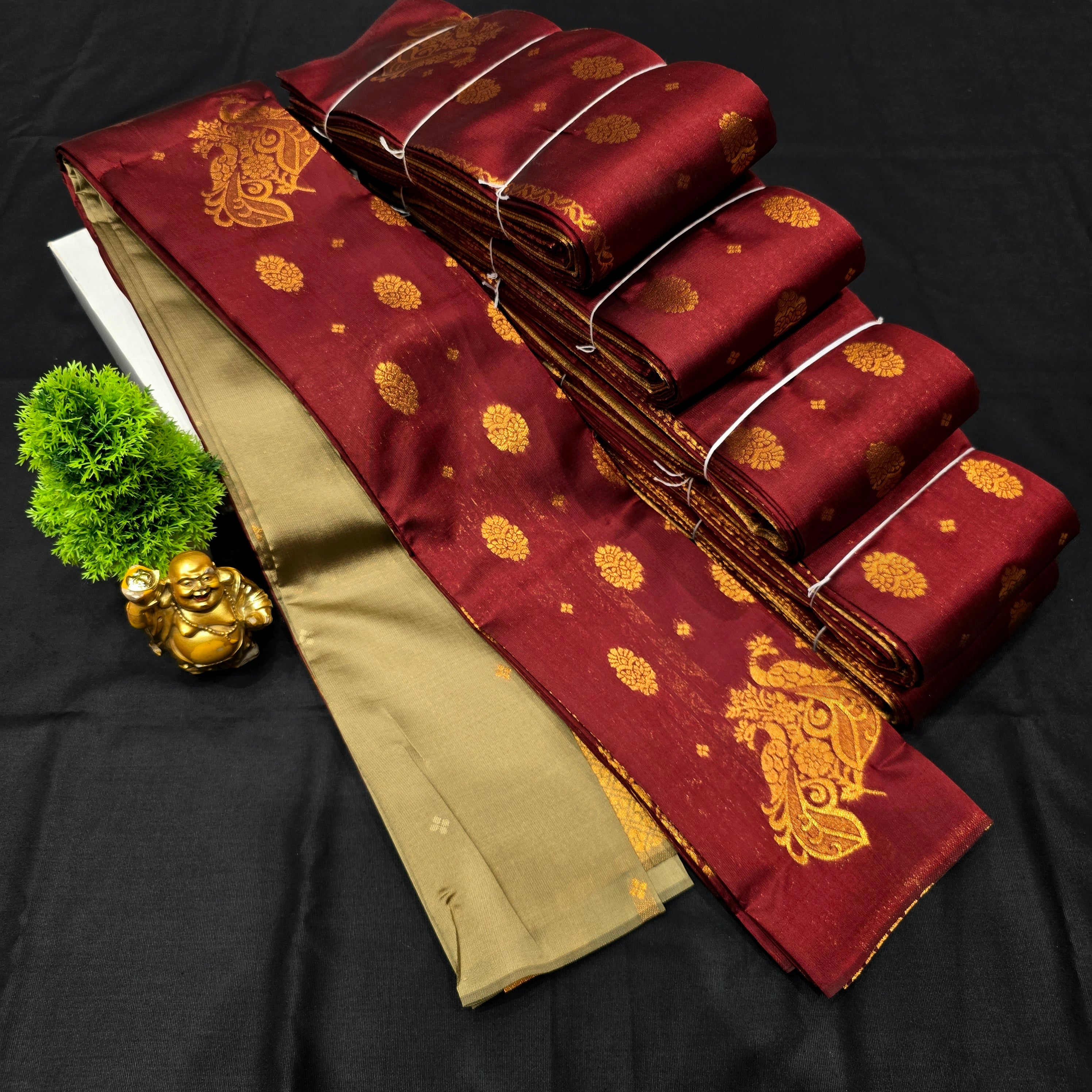 Borderless kubera Silk Saree
