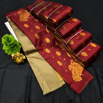 Borderless kubera Silk Saree