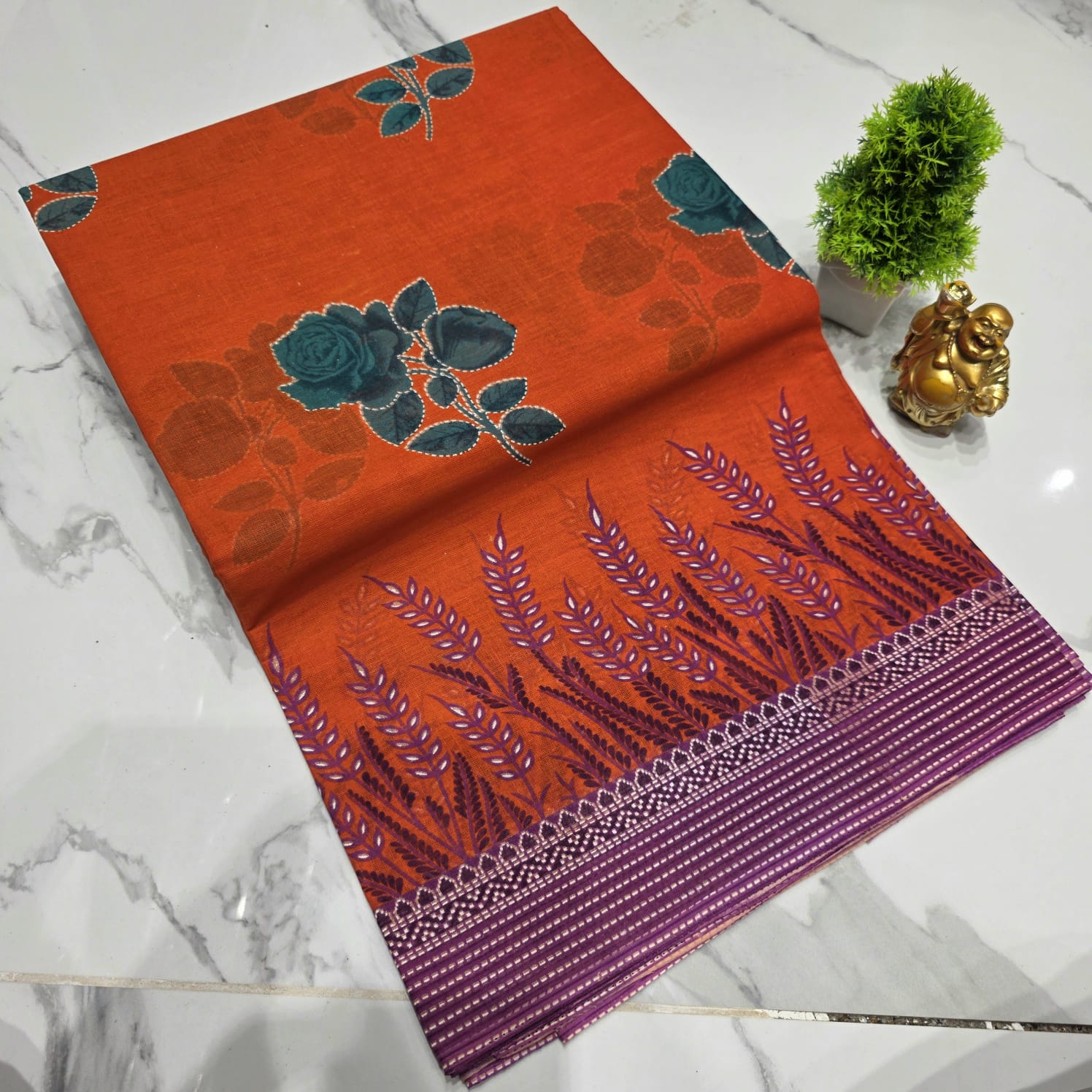 Voile Cotton Saree