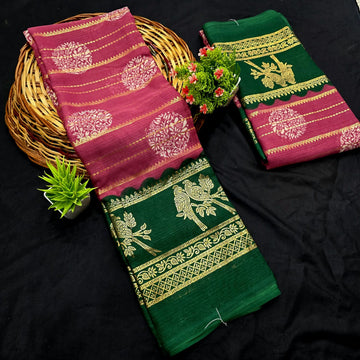 Fancy Chiffon Saree with Foil Work Saree