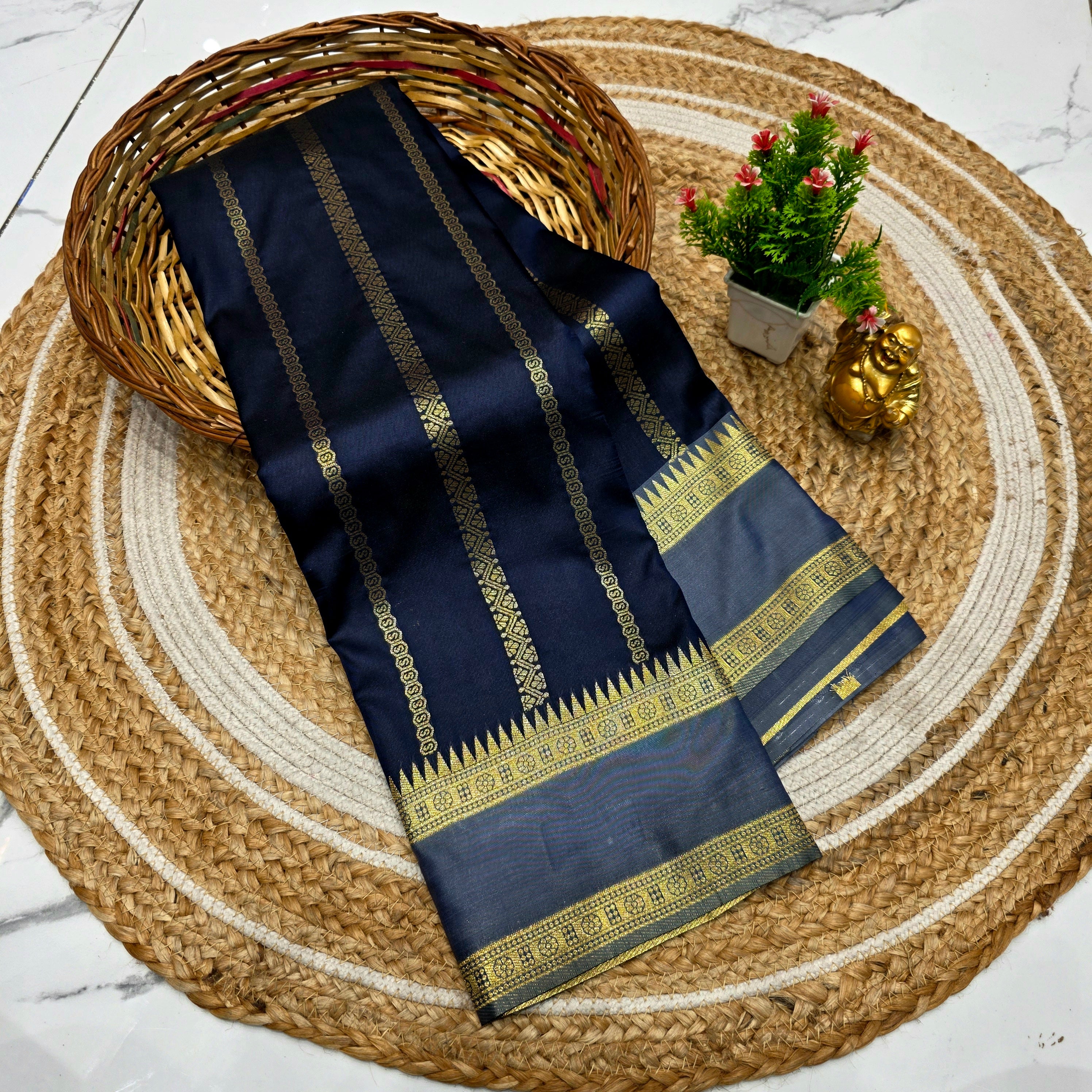 Production Banarasi Soft Silk Saree