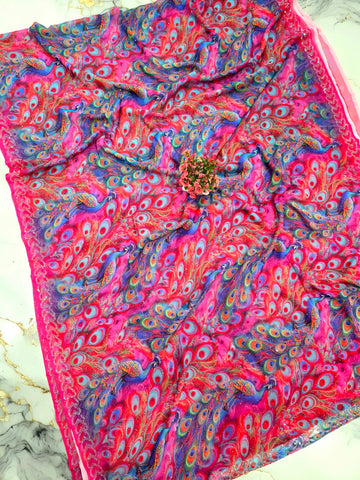 Peacock Silk Saree